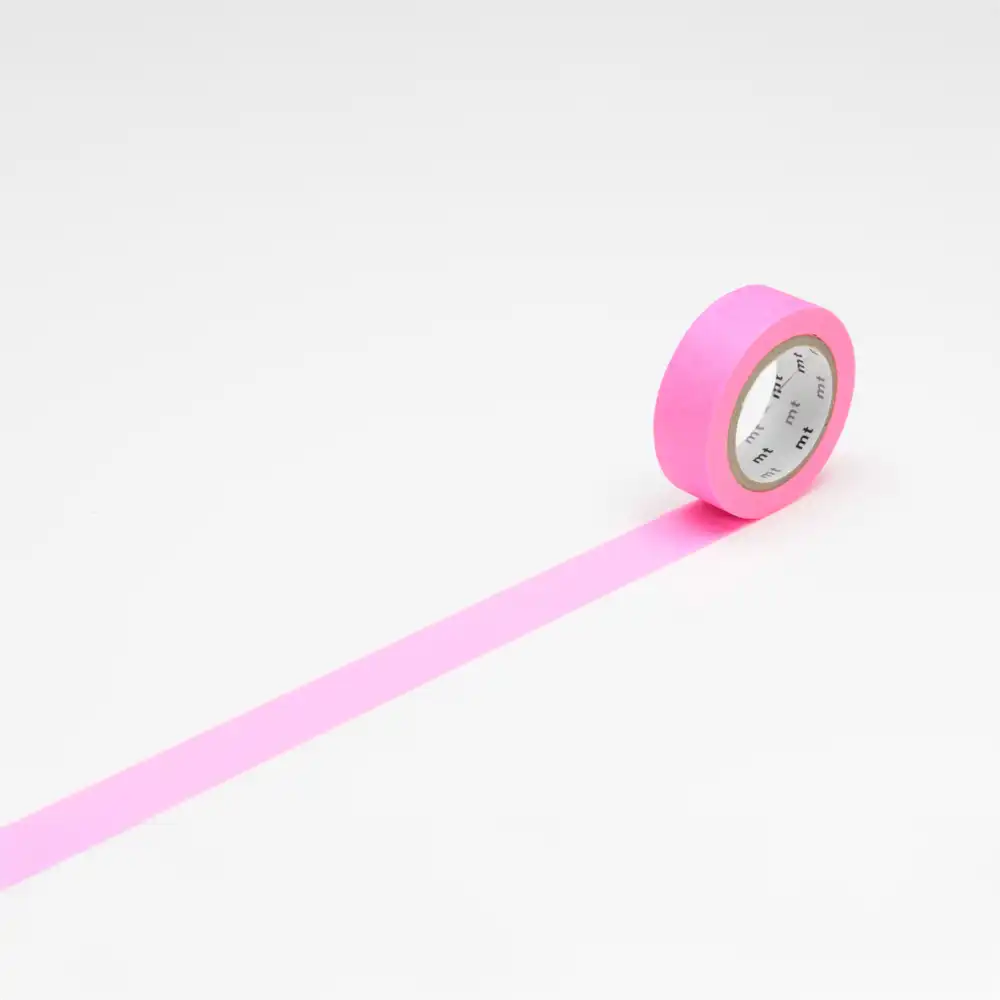 Masking-Tape-MT-01P-Washi-Tape-shocking-pink-Klebeband-abgerollt