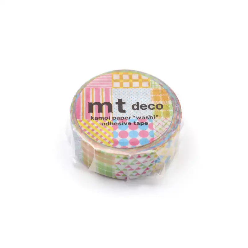 Masking-Tape-MT-1D-Washi-Tape-geometric-pattern-Klebeband-in-der-Verpackung
