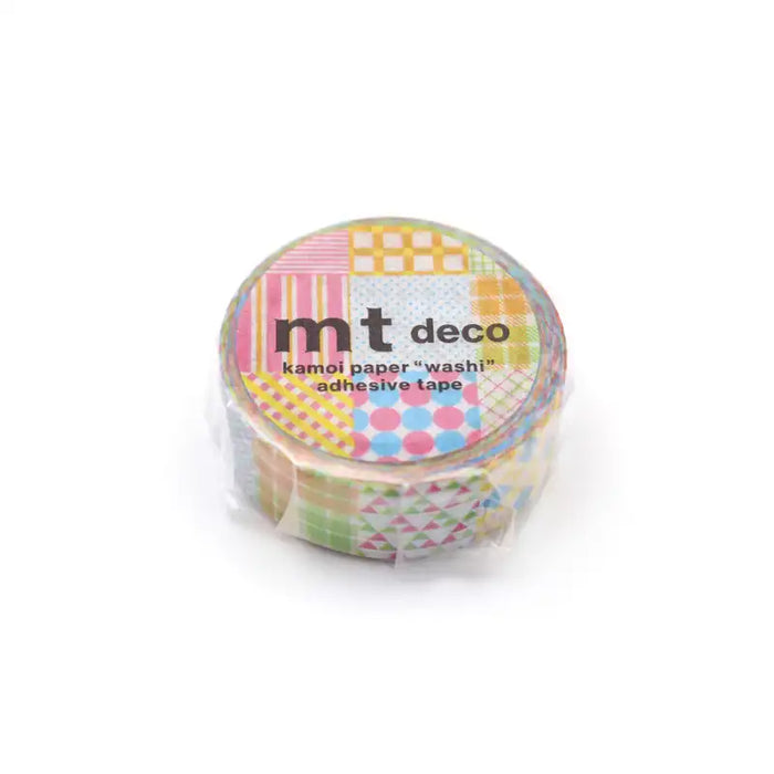 Masking-Tape-MT-1D-Washi-Tape-geometric-pattern-Klebeband-in-der-Verpackung