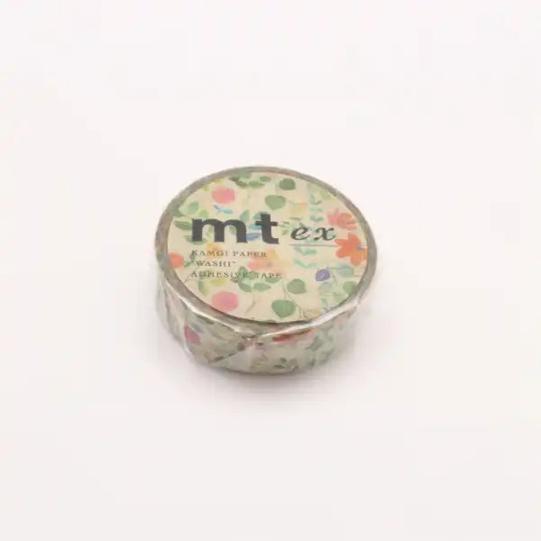 mt EX/ Washi Tape / Masking Tape / watercolor flower / 15mmx7m