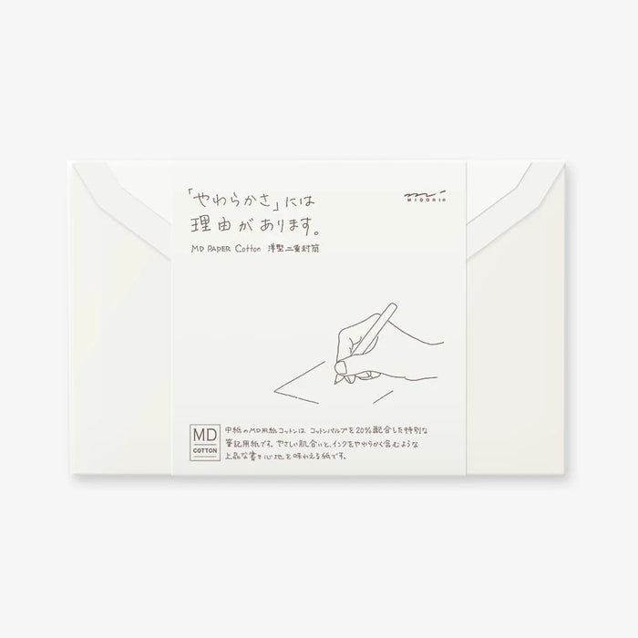 Md-Envelope-Cotton-Sideways-A6-Umschlaege-midori-Set-mit-8-stueck