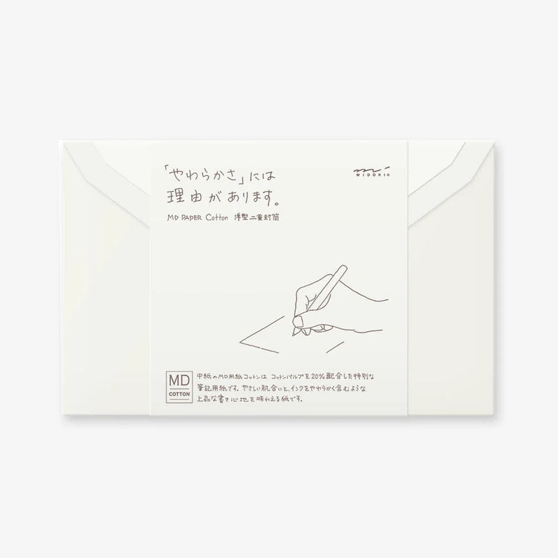 Md-Envelope-Cotton-Sideways-A6-Umschlaege-midori-Set-mit-8-stueck