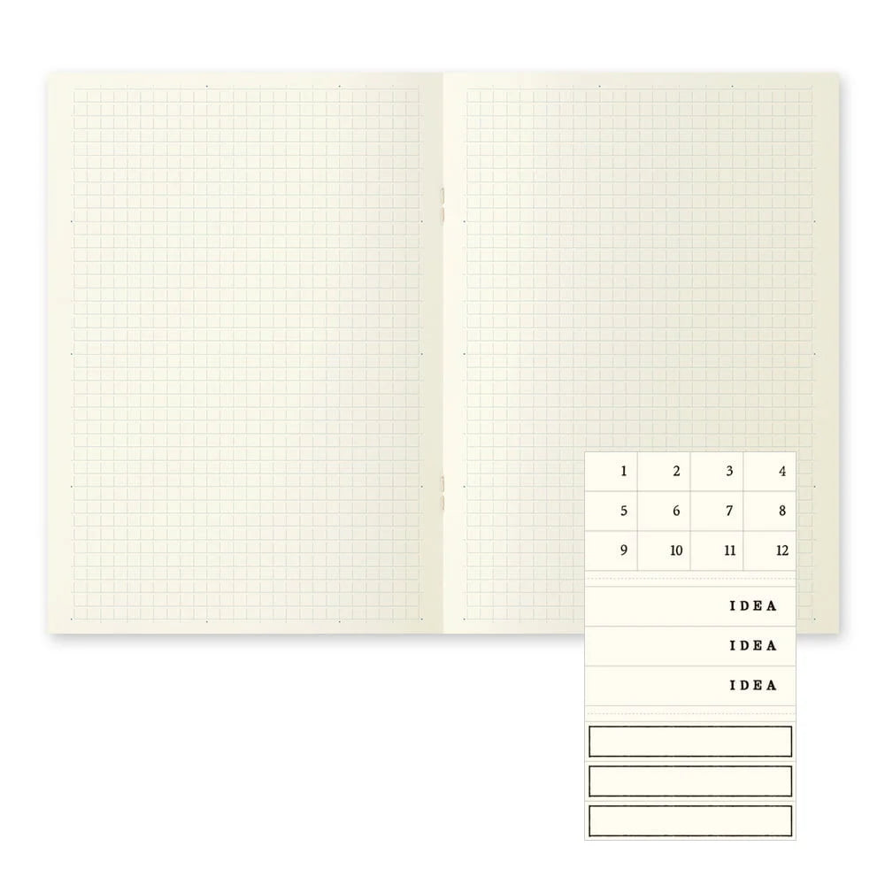 Md Notebook Light / Skizzenheft gridded / A5 / 3er Set