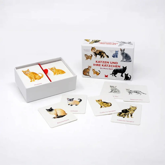 Memospiel-Laurence-king-verlag-Katzen-und-ihr-Kaetzchen-verpackung-und-Inhalt