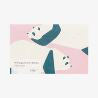 Midori-Briefumschlag-Set-Panda-8-Stueck-japanische-Papeterie-Illustration-UmschlagmitBanderolle