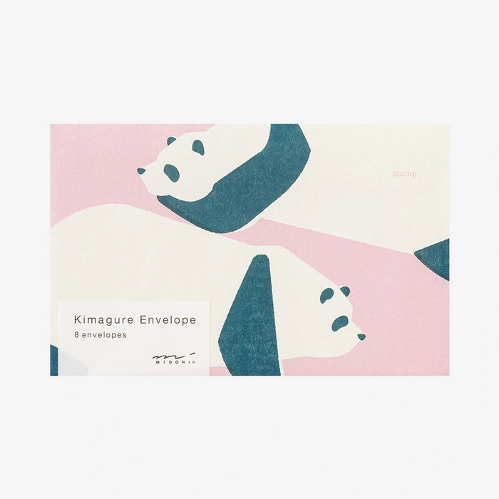 Midori-Briefumschlag-Set-Panda-8-Stueck-japanische-Papeterie-Illustration-UmschlagmitBanderolle
