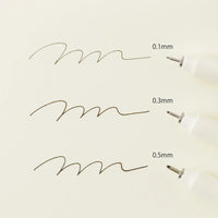 Midori-MD-Drawing-Pen-Fineliner-05mm-schwarz-wasserfest-Stift-Strichstaerken