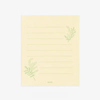 Midori-Mini-Brief-Set-Washi-Papier-yellow-japanische-Schreibwaren-Briefbogen