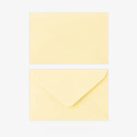 Midori-Mini-Brief-Set-Washi-Papier-yellow-japanische-Schreibwaren-Umschlaege-vorn-und-hinten