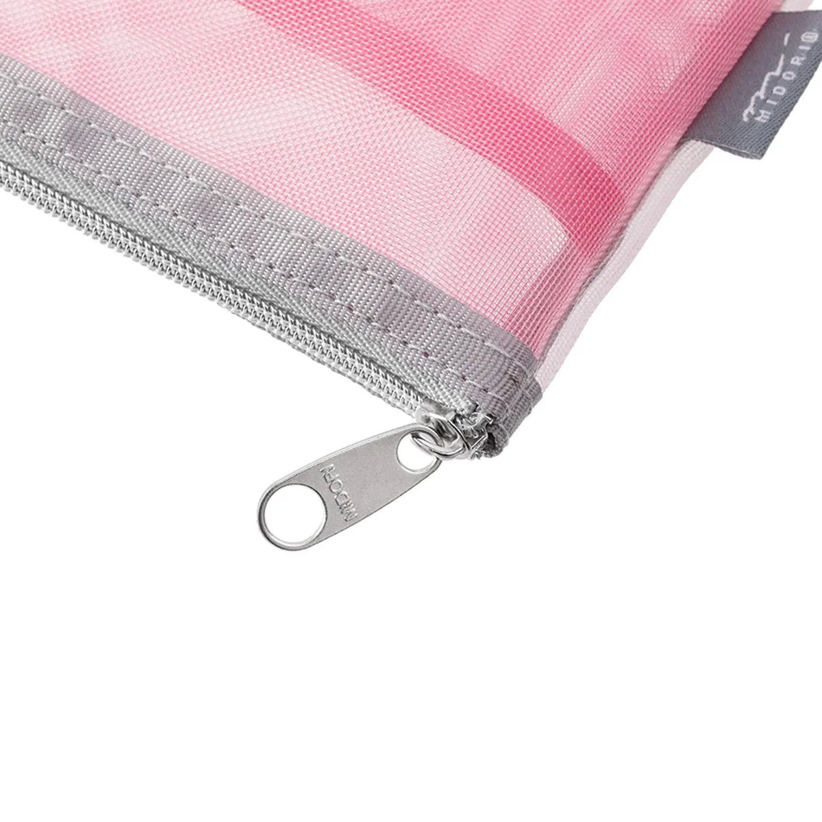 Midori-Tasche-Pen-Tool-Pouch-Mesh-Pink-Produktansicht-Detailansicht