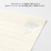 MidoriMiniBriefSetWashiPapier-yellow-white-japanischeSchreibwaren-Briefbogen-zoom