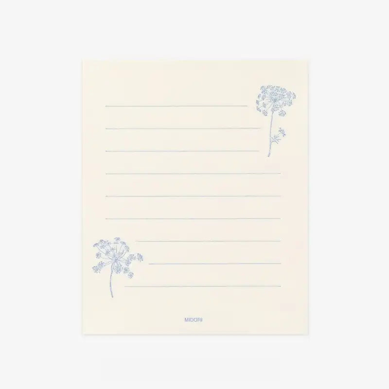 MidoriMiniBriefSetWashiPapier-yellow-white-japanischeSchreibwaren-Briefbogen