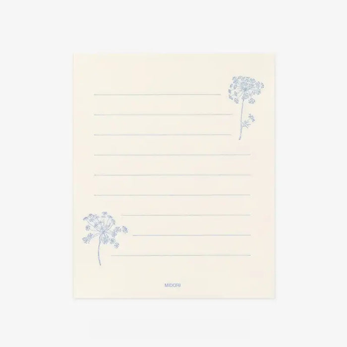 MidoriMiniBriefSetWashiPapier-yellow-white-japanischeSchreibwaren-Briefbogen