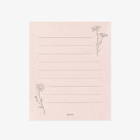 Midori-Mini-Brief-Set-Washi-Papier-pink-floral-japanische-Schreibwaren-Briefbogen