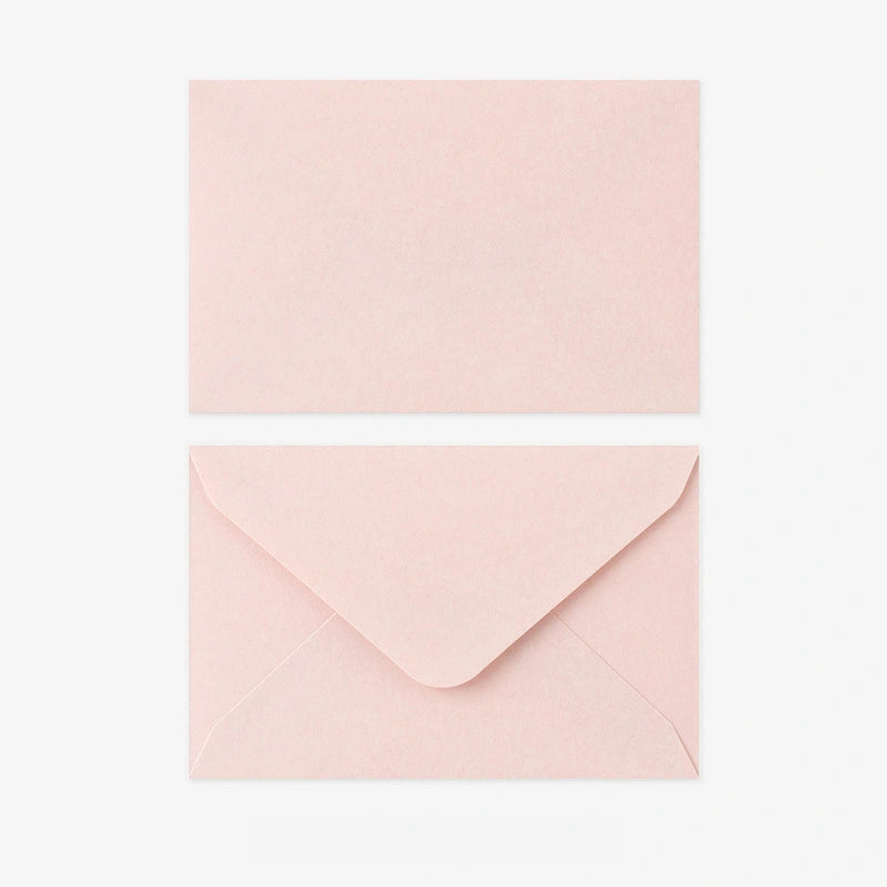 Midori-Mini-Brief-Set-Washi-Papier-pink-floral-japanische-Schreibwaren-Umschlaege-vorn-und-hinten