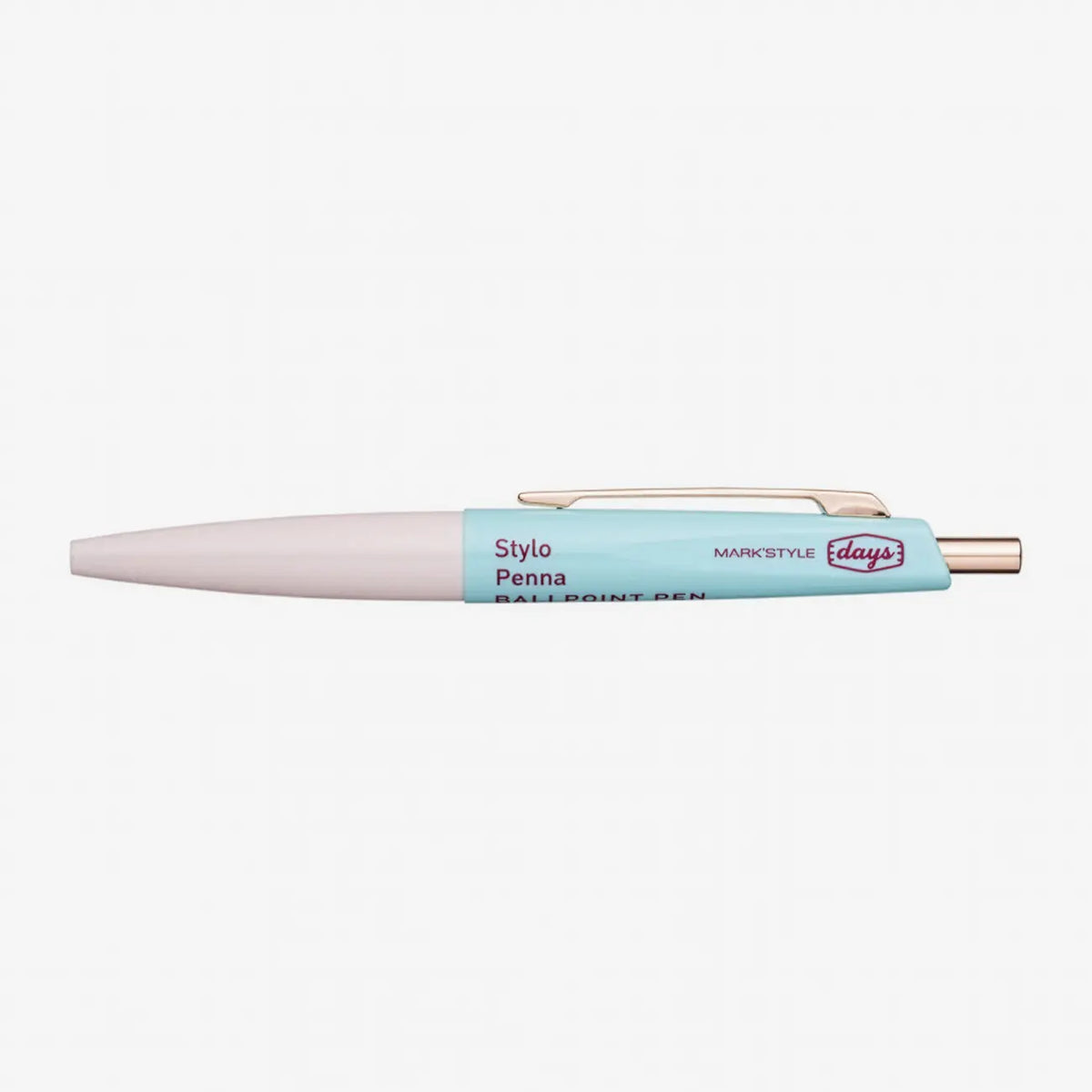 Mini-Ballpoint-Pen-ANTERIQUE-Farbe-Stift-Beige-Mint-Strichstaerke-05mm-produktansicht