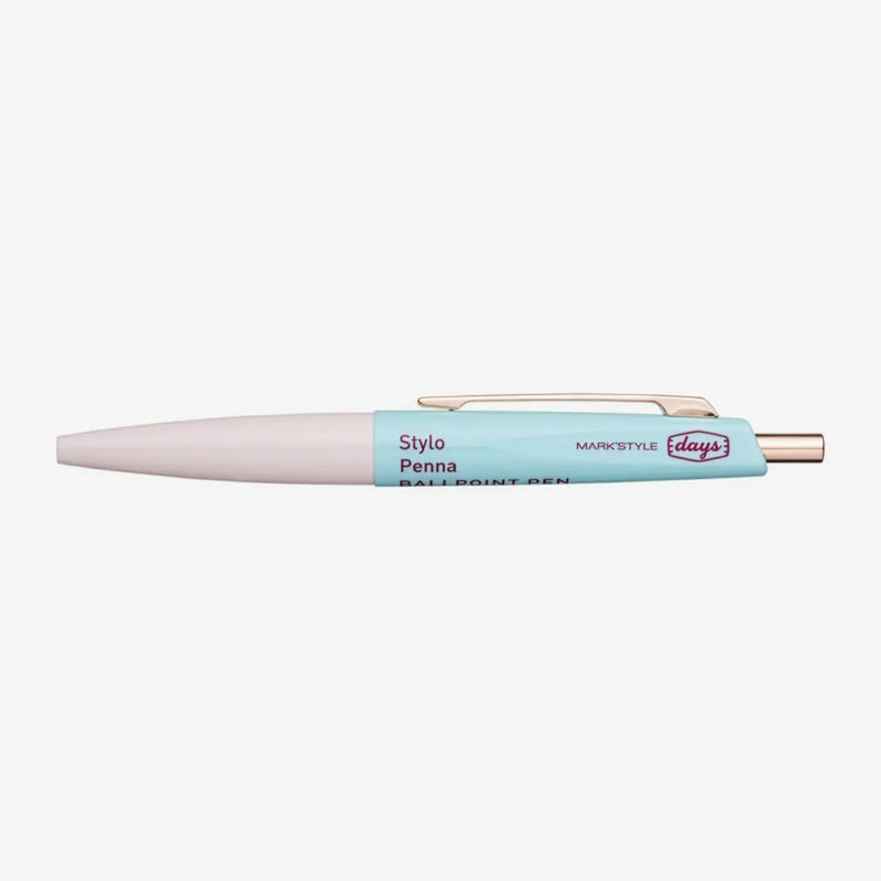 Mini-Ballpoint-Pen-ANTERIQUE-Farbe-Stift-Beige-Mint-Strichstaerke-05mm-produktansicht