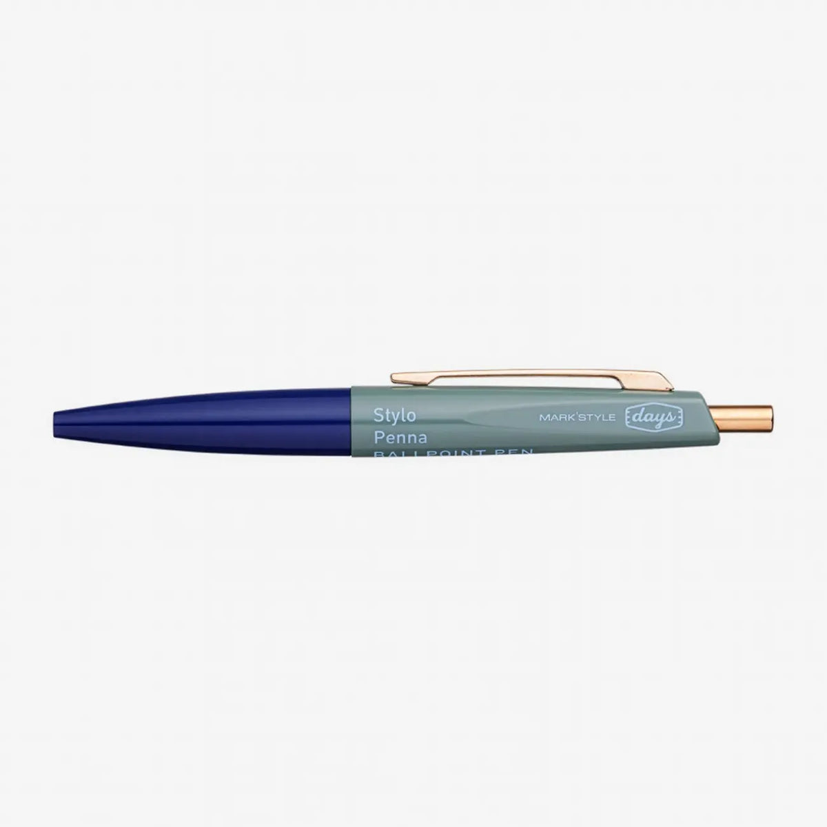 Mini-Ballpoint-Pen-ANTERIQUE-Farbe-Stift-Navy-Sage-Green-Strichstaerke-05mm-produktansicht