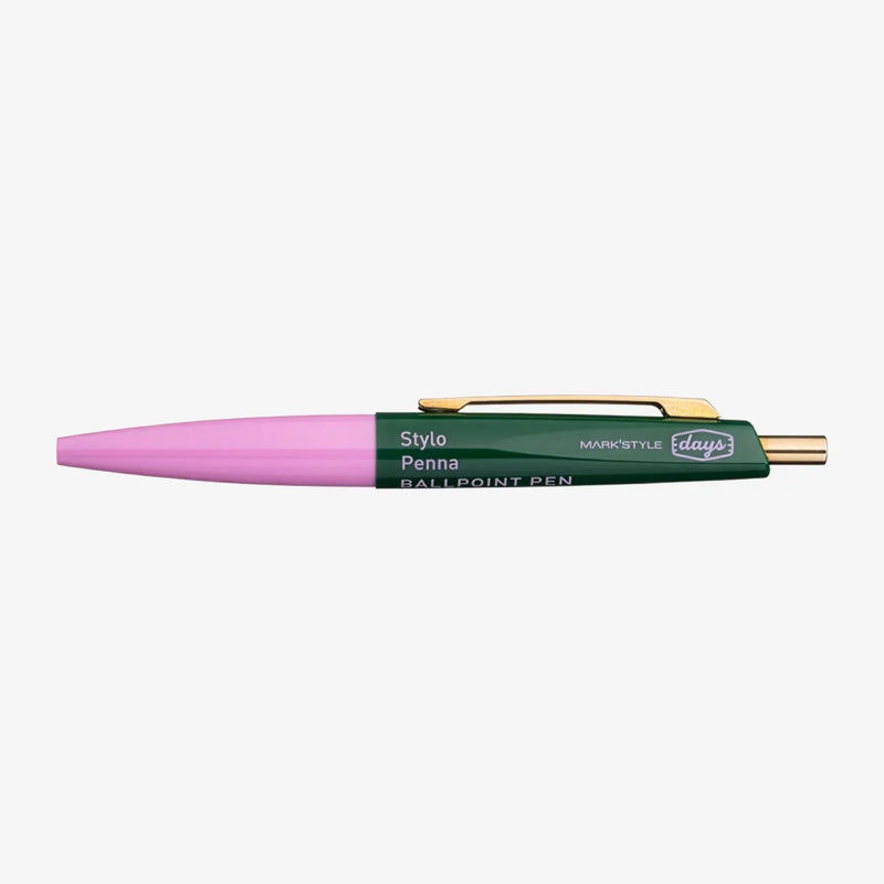 Mini-Ballpoint-Pen-ANTERIQUE-Farbe-Stift-Pink-Green-Strichstaerke-05mm-produktansicht