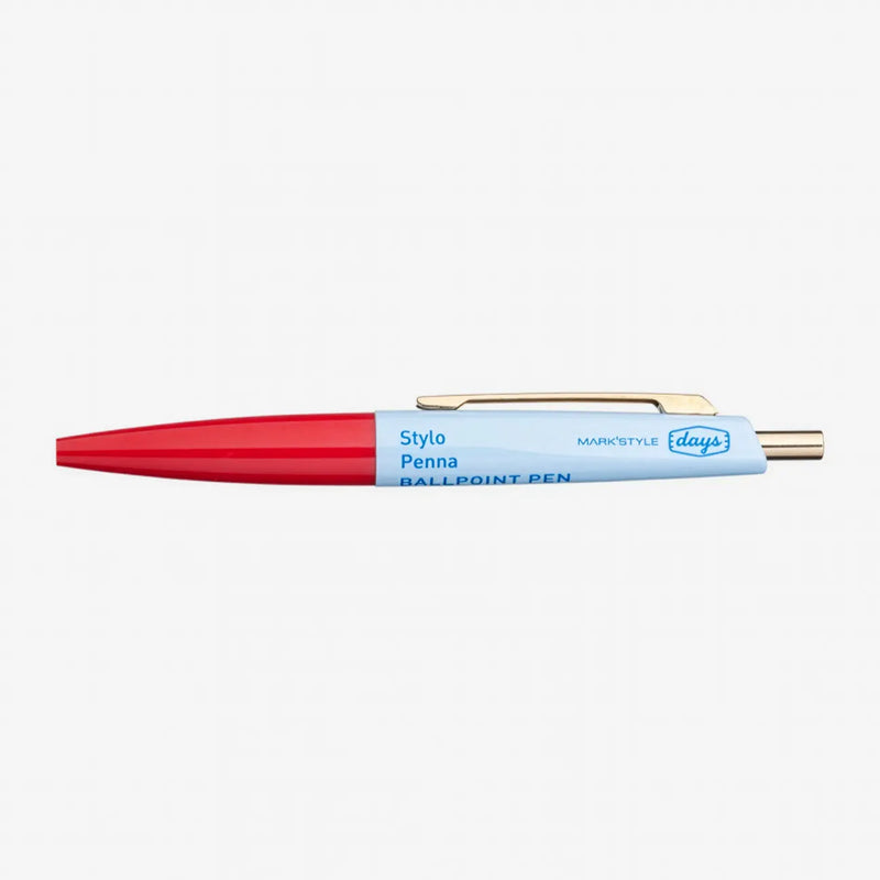 Mini-Ballpoint-Pen-ANTERIQUE-Farbe-Stift-Red-Blue-Strichstaerke-05mm-produktansicht