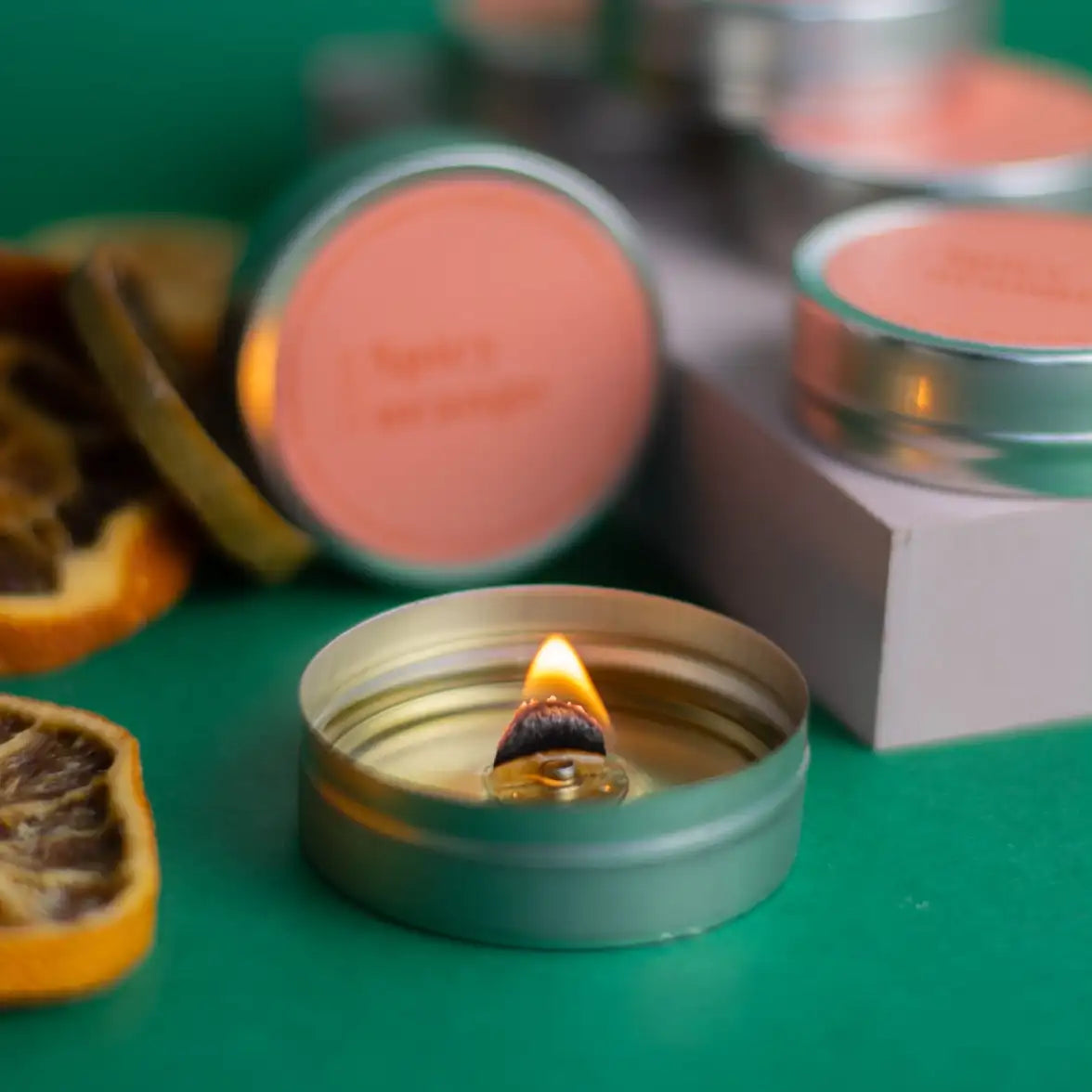 Mini Duftkerzen / Spicy Orange