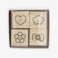 Mini-Stempelset | Chingu | 1.2x1.2x3cm | 4 teilig