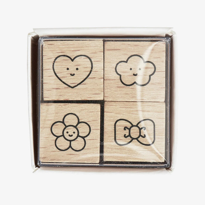 Mini-Stempelset | Chingu | 1.2x1.2x3cm | 4 teilig