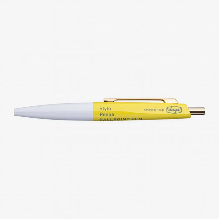 Mini BallPen / Anterique / White_Yellow