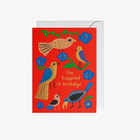 Minikarte-9x12cm-maja-sten-the-happiest-birthday-Karte-mit-umschlag-1
