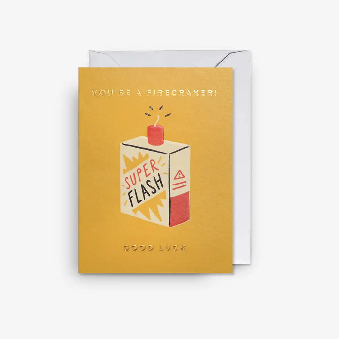 Minikarte-Karte-mit-Umschlag-Glueck-Ruby-Taylor-You_re-a-Firecracker_-Mini-Good-Luck