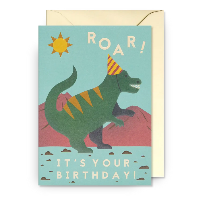 Grußkarte / Naomi Wilkinson / roar  its your birthday