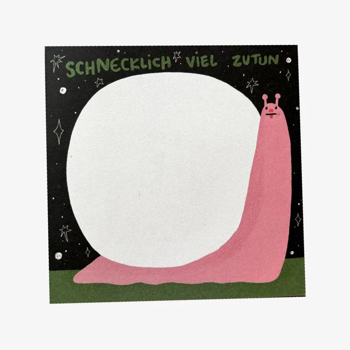 Notizblock / Schnecklich viel zu tun Block