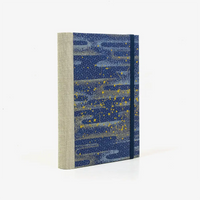 Notizbuch-12x16.5cm-256seiten-recy-Papier-cover-chiyogami-motiv-Space-is-the-place-blau-seitlich-von-hinten