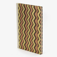Notizbuch-A5-liniert-144Seiten-bezogen-mit-Loktapapier-Zacken-gold-Braun-Cover-seitlich-vorn-1