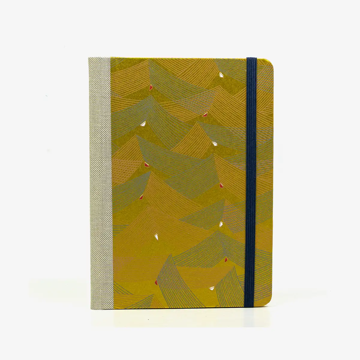 Notizbuch-kariert-12x16.5cm-Cover-Chiyogami-Motiv-Saitenspiel-Gold
