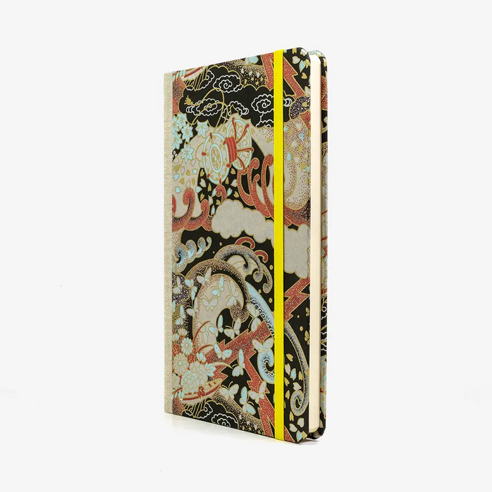 Notizbuch-liniert-13x21cm-Siebdruckpapier-192-Seiten-Motiv-Mystiko-cover-seitlich-von-Vorn