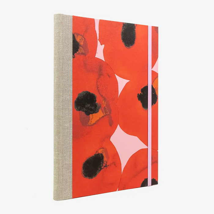 Notizbuch-liniert-17x24cm-192seiten-cover-mit-Offset-Papier-Motiv-Tomaten-seitlich-von-hinten