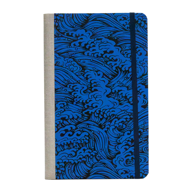 Notizbuch / Skizzenbuch / Bullet Journal / A5 small / dotted / Nami Blue on Blue