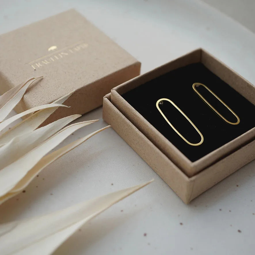 Oval / Ohrstecker / Ohrringe