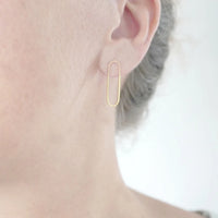 Oval / Ohrstecker / Ohrringe