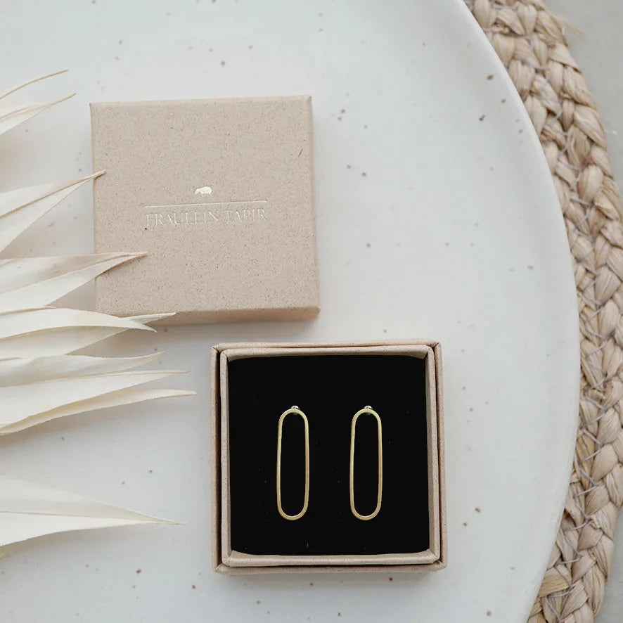 Oval / Ohrstecker / Ohrringe