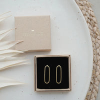 Oval / Ohrstecker / Ohrringe