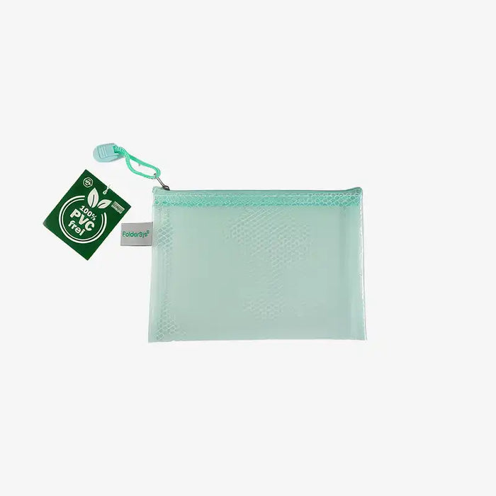 Zipper Mesh Bag | EVA-Mesh | PVC-freier Reißverschluss-Beutel | Format: A6 | Pastell verschiedene Farben