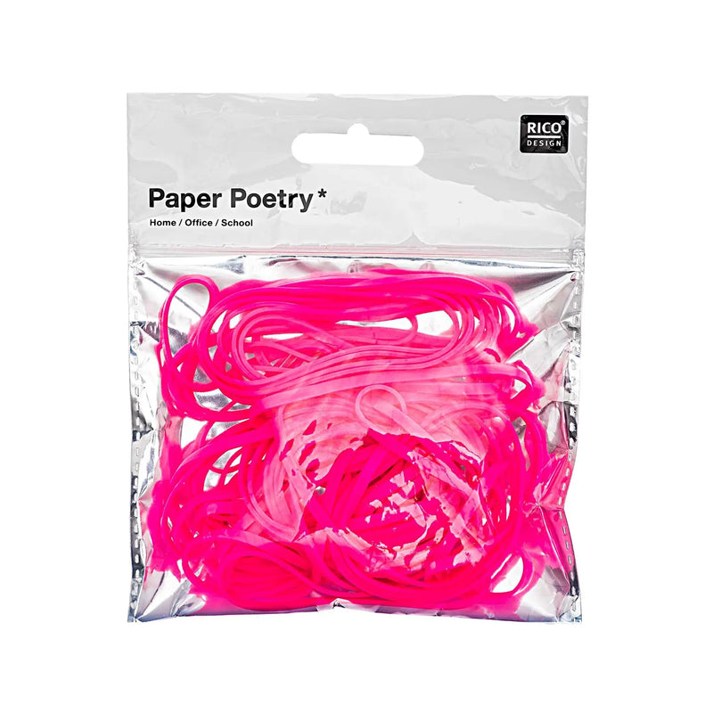 Paper Poetry / Gummibänder / neonpink 45g