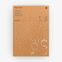 Paper-Poetry-Kraftpapier-Block-X-Mas-270gm_-20-Blatt-Hot-Foil_Cover-Block