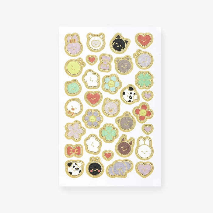 Paper Poetry | Mini-Foliensticker | Chingu | 6x10cm | 3 Bögen