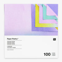 Paper-Poetry-Origami-beidseitig-Blurry-Gradient-15x15cm-100Blatt-Produkt-verpackung