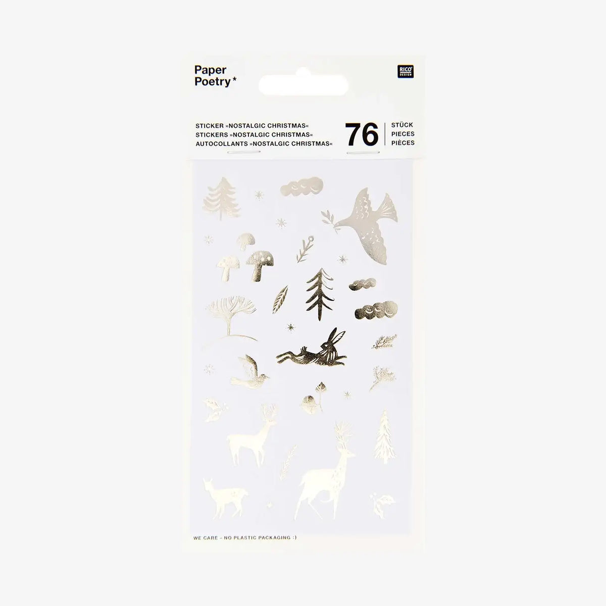 Paper-Poetry-Sticker-Nostalgic-Christmas-weiss-76-Stueck-Stickerbogen-1