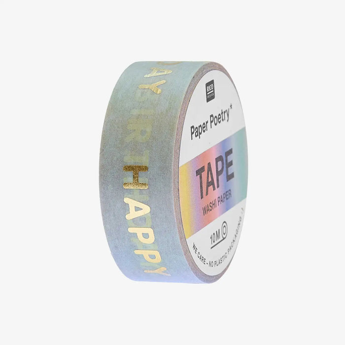 Paper-Poetry-Tape-Happy-Birthday-15mm-10m-washi-Tape-mit-Happy-Birthday-Aufdruck-2
