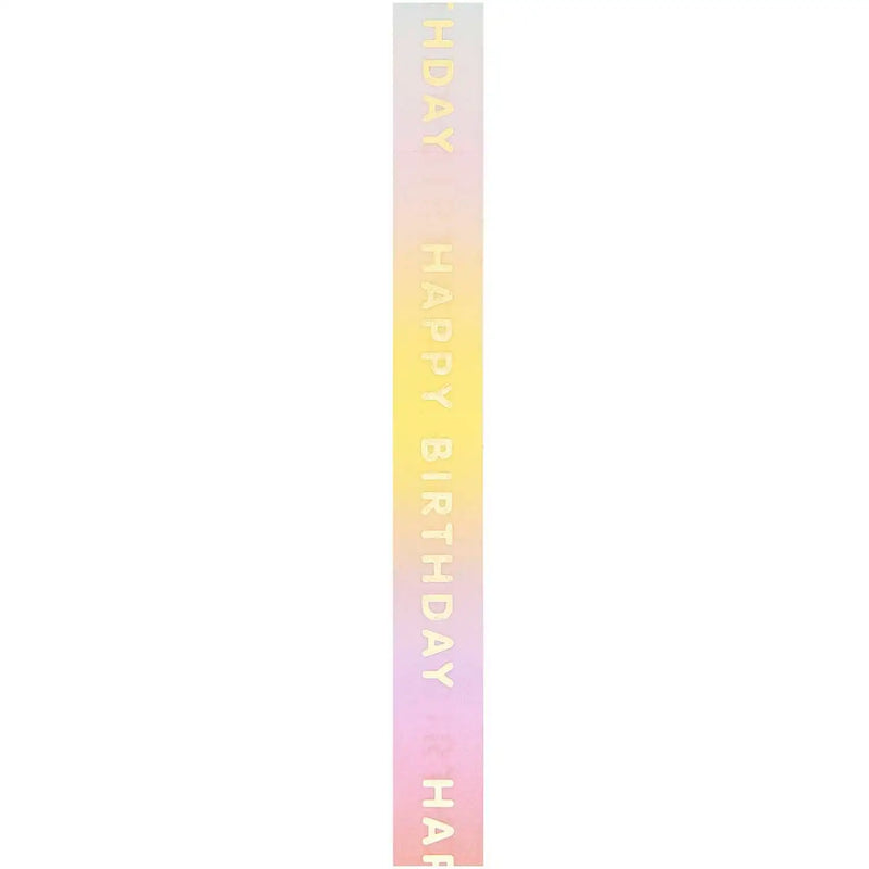 Paper-Poetry-Tape-Happy-Birthday-15mm-10m-washi-Tape-mit-Happy-Birthday-Aufdruck-Streifen-aufgeklebt